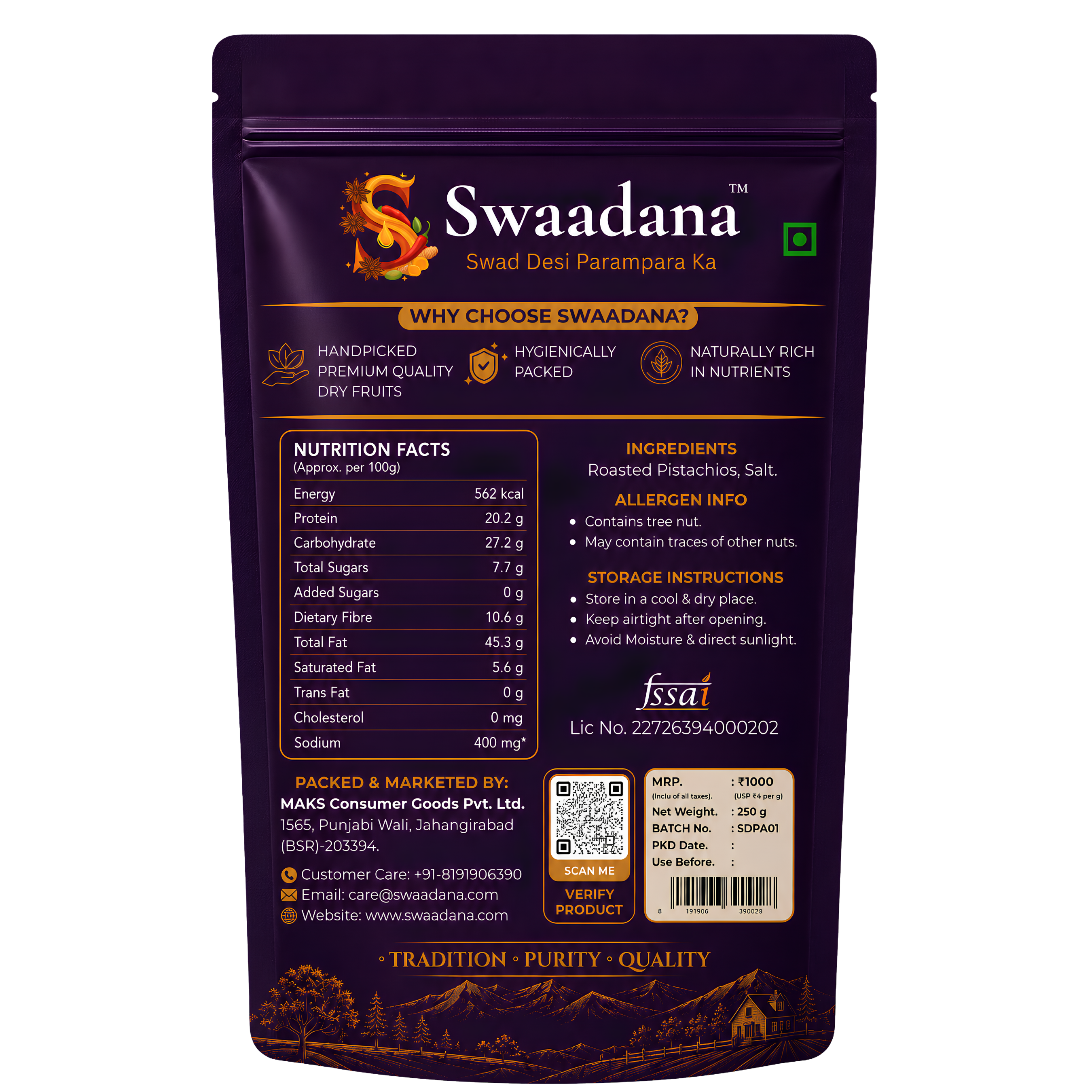 Swaadana Premium Pistachios